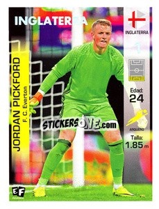 Cromo Jordan Pickford - Mundial en accion 2018 - Editora Figurinha
