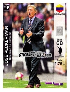 Sticker Jose Pekerman - Mundial en accion 2018 - Editora Figurinha
