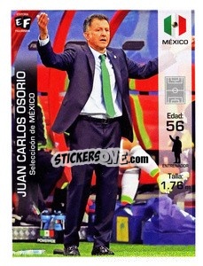 Sticker Juan Carlos Osorio - Mundial en accion 2018 - Editora Figurinha
