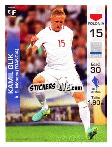 Sticker Kamil Glik - Mundial en accion 2018 - Editora Figurinha
