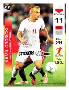 Sticker Kamil Grosicki - Mundial en accion 2018 - Editora Figurinha
