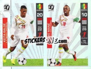 Sticker Keita Balde / Sadio Mane - Mundial en accion 2018 - Editora Figurinha
