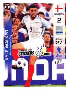 Sticker Kyle Walker - Mundial en accion 2018 - Editora Figurinha
