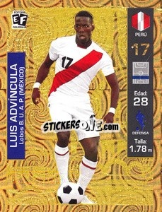 Figurina Luis Advincula - Mundial en accion 2018 - Editora Figurinha
