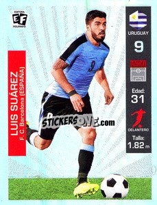 Cromo Luis Suarez - Mundial en accion 2018 - Editora Figurinha
