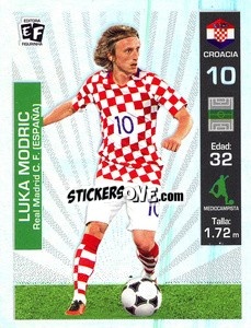 Sticker Luka Modric - Mundial en accion 2018 - Editora Figurinha
