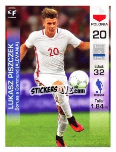 Sticker Lukasz Piszczek - Mundial en accion 2018 - Editora Figurinha
