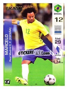 Figurina Marcelo - Mundial en accion 2018 - Editora Figurinha
