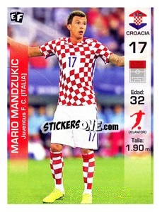 Figurina Mario Mandzukic - Mundial en accion 2018 - Editora Figurinha
