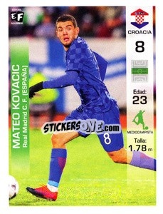 Sticker Mateo Kovacic - Mundial en accion 2018 - Editora Figurinha
