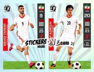 Sticker Mehdi Taremi / Sardar Azmoun - Mundial en accion 2018 - Editora Figurinha
