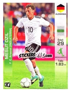 Sticker Mesut Ozil - Mundial en accion 2018 - Editora Figurinha
