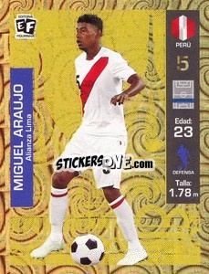 Sticker Miguel Araujo - Mundial en accion 2018 - Editora Figurinha
