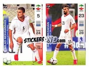 Sticker Milad Mohammadi / Ramin Rezaeian - Mundial en accion 2018 - Editora Figurinha
