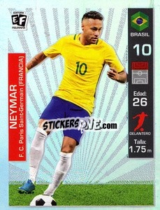 Sticker Neymar - Mundial en accion 2018 - Editora Figurinha

