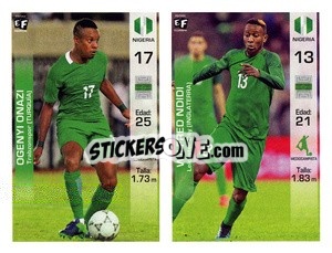 Sticker Ogenyi Onazi / Wilfred Ndidi - Mundial en accion 2018 - Editora Figurinha
