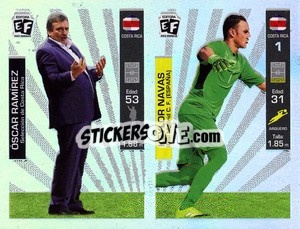 Sticker Oscar Ramirez / Keylor Navas - Mundial en accion 2018 - Editora Figurinha
