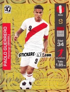 Cromo Paolo Guerrero - Mundial en accion 2018 - Editora Figurinha
