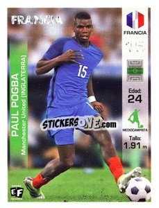 Cromo Paul Pogba - Mundial en accion 2018 - Editora Figurinha
