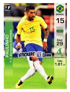 Sticker Paulinho - Mundial en accion 2018 - Editora Figurinha
