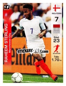 Sticker Raheem Sterling - Mundial en accion 2018 - Editora Figurinha
