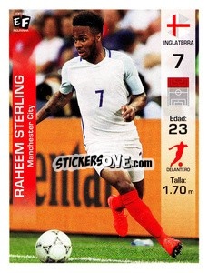 Cromo Raheem Sterling - Mundial en accion 2018 - Editora Figurinha
