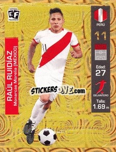 Sticker Raul Ruidiaz - Mundial en accion 2018 - Editora Figurinha

