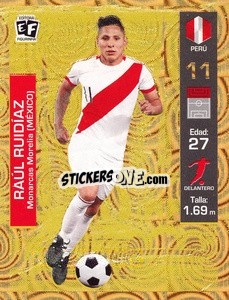 Cromo Raul Ruidiaz - Mundial en accion 2018 - Editora Figurinha
