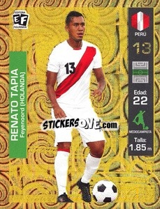 Sticker Renato Tapia - Mundial en accion 2018 - Editora Figurinha
