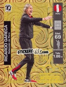 Sticker Ricardo Gareca - Mundial en accion 2018 - Editora Figurinha
