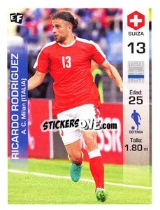 Sticker Ricardo Rodriguez - Mundial en accion 2018 - Editora Figurinha
