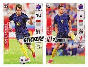 Cromo Robbie Kruse / Tomi Juric - Mundial en accion 2018 - Editora Figurinha
