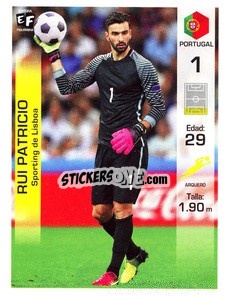 Figurina Rui Patricio - Mundial en accion 2018 - Editora Figurinha
