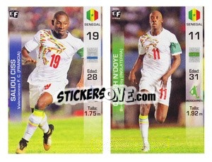 Sticker Saliou Ciss / Cheikh N'Doye - Mundial en accion 2018 - Editora Figurinha
