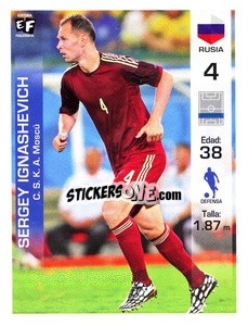 Sticker Sergei Ignashevich - Mundial en accion 2018 - Editora Figurinha
