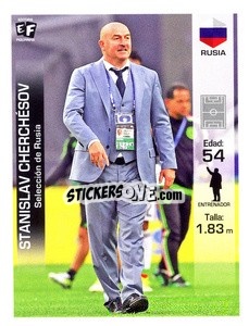 Cromo Stanislav Cherchesov - Mundial en accion 2018 - Editora Figurinha
