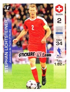 Sticker Stephan Lichtsteiner - Mundial en accion 2018 - Editora Figurinha
