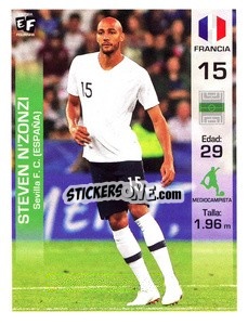 Cromo Steven N'Zonzi - Mundial en accion 2018 - Editora Figurinha
