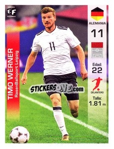 Figurina Timo Werner - Mundial en accion 2018 - Editora Figurinha
