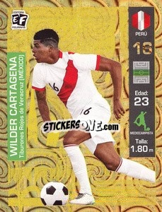 Sticker Wilder Cartagena - Mundial en accion 2018 - Editora Figurinha
