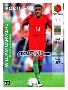 Sticker William Carvalho - Mundial en accion 2018 - Editora Figurinha
