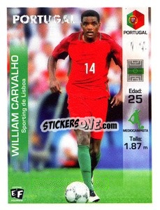 Cromo William Carvalho - Mundial en accion 2018 - Editora Figurinha
