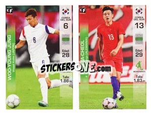 Sticker Woo-Young Jung / Koo Ja-Cheol - Mundial en accion 2018 - Editora Figurinha
