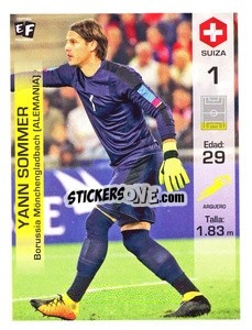 Sticker Yann Sommer - Mundial en accion 2018 - Editora Figurinha
