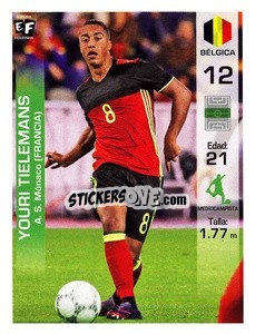 Figurina Youri Tielemans - Mundial en accion 2018 - Editora Figurinha
