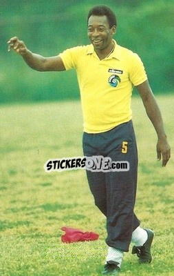 Cromo Pele - Football Greats 1986 - FAX-PAX
