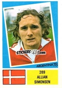 Cromo Allian Simonsen - Argentina 1978 - FKS