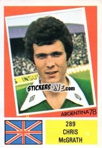Sticker Chris McGrath - Argentina 1978 n. 289 - FKS