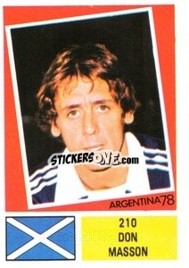 Sticker Don Masson - Argentina 1978 - FKS