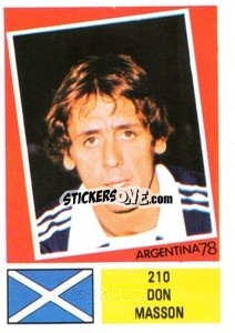 Sticker Don Masson - Argentina 1978 n. 210 - FKS